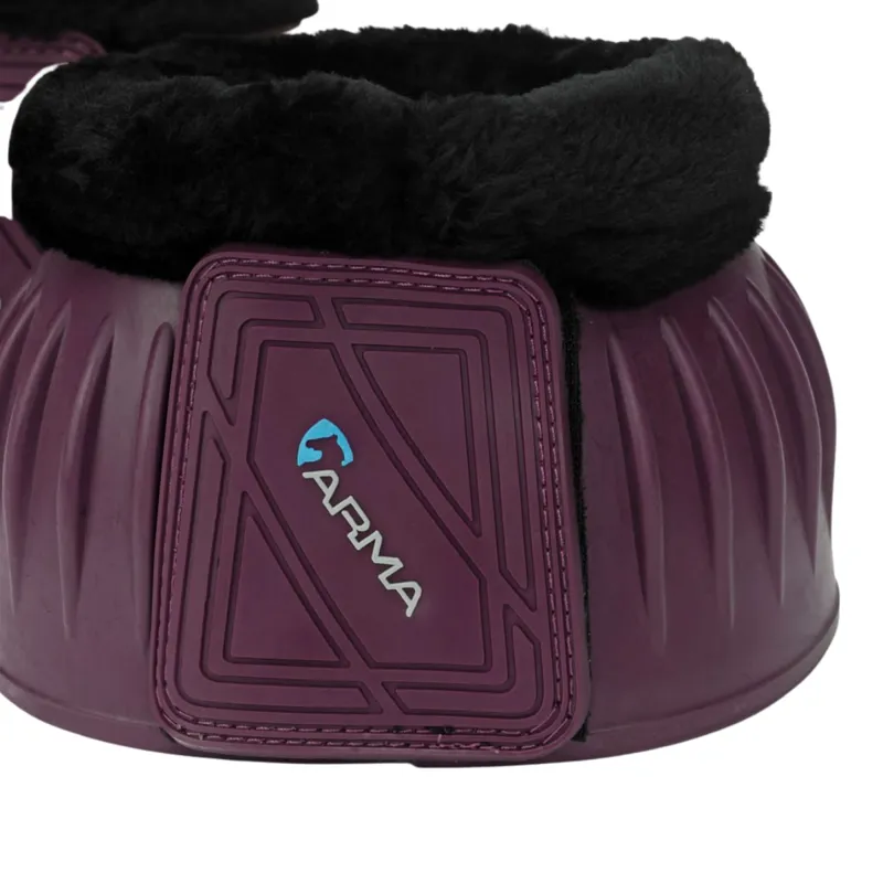 ARMA Fleece Topped Overreach Boots - Black Cherry-4