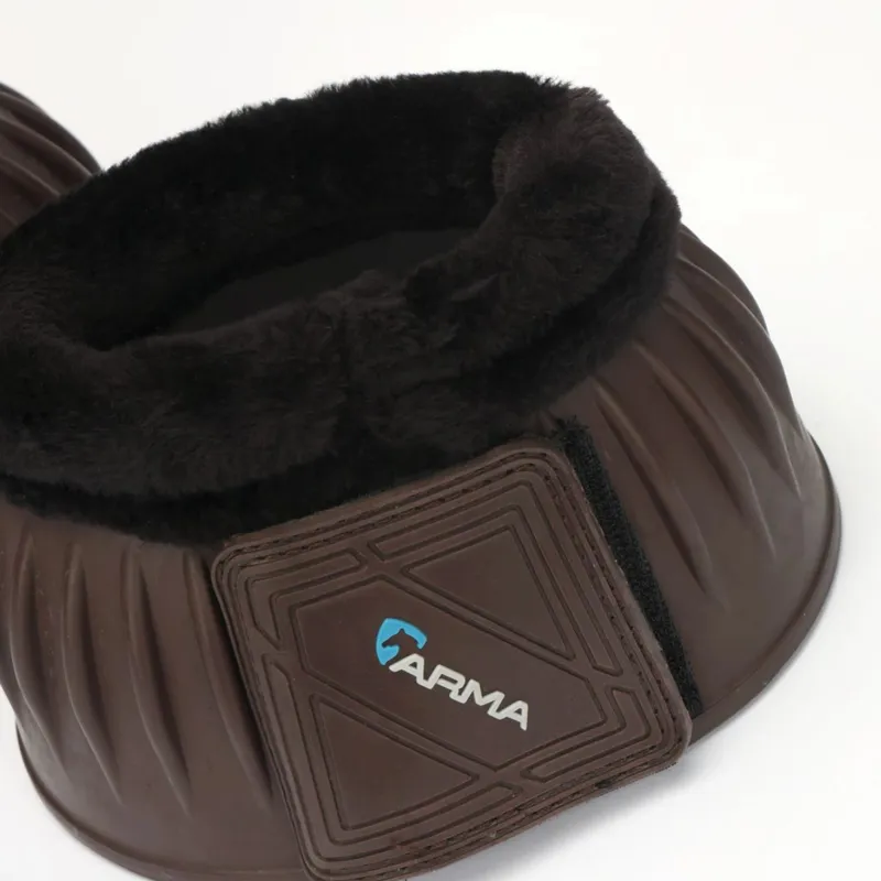 ARMA Fleece Topped Overreach Boots - Brown-3