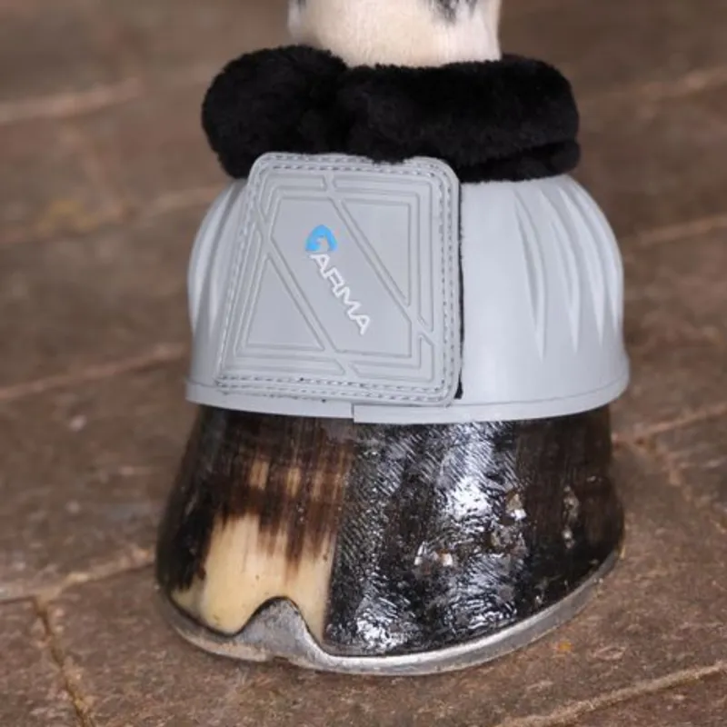 ARMA Fleece Topped Overreach Boots - Grey-4