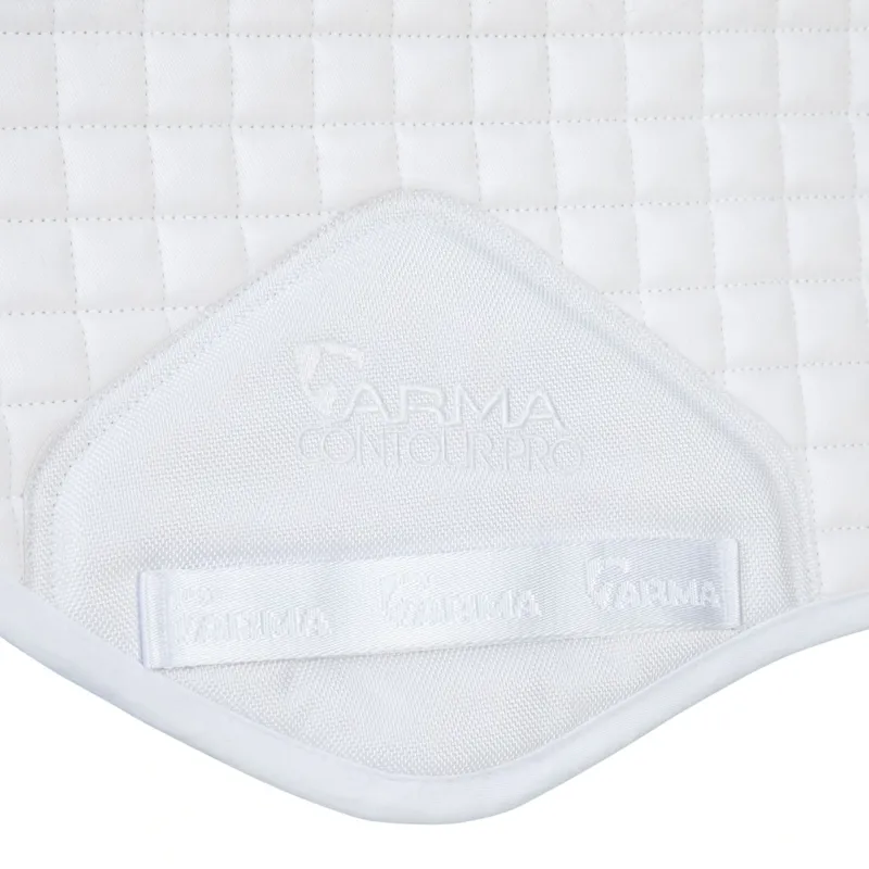ARMA Soft Grip Jump Saddlecloth - White-2