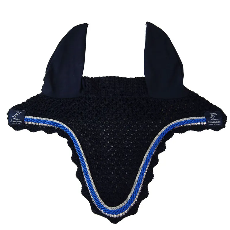 Anna Scarpati Zara Competition Ears - Navy/White/Bluette/Crystal