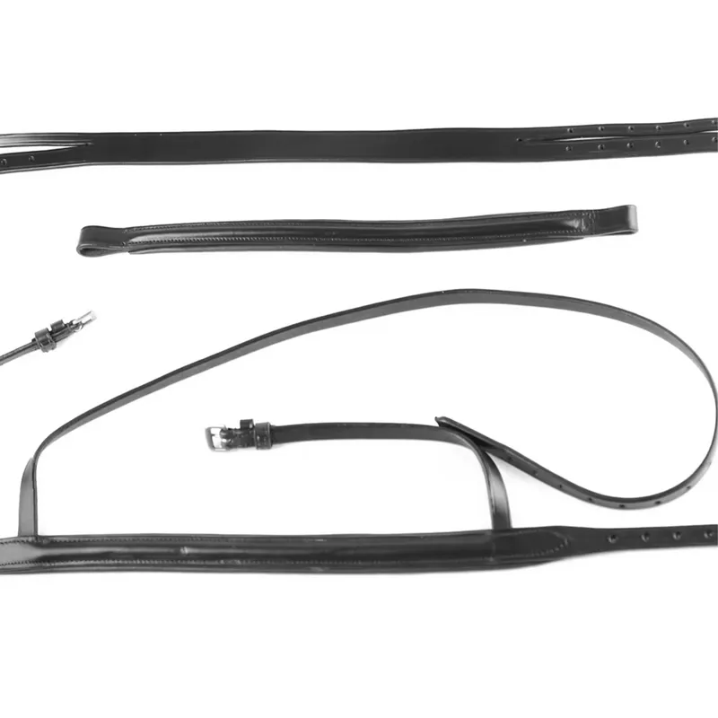 Dever Ascot Comfort Show Padded Bridle - Black-4