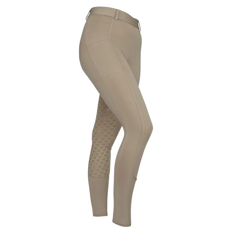 Aubrion Albany Full Grip Ladies Riding Tights - Beige