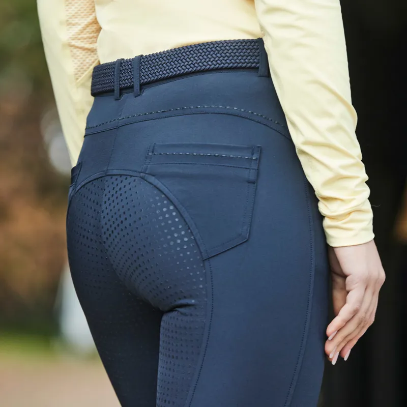 Dublin Shelby Full Grip Ladies Breeches - Ink Navy-2