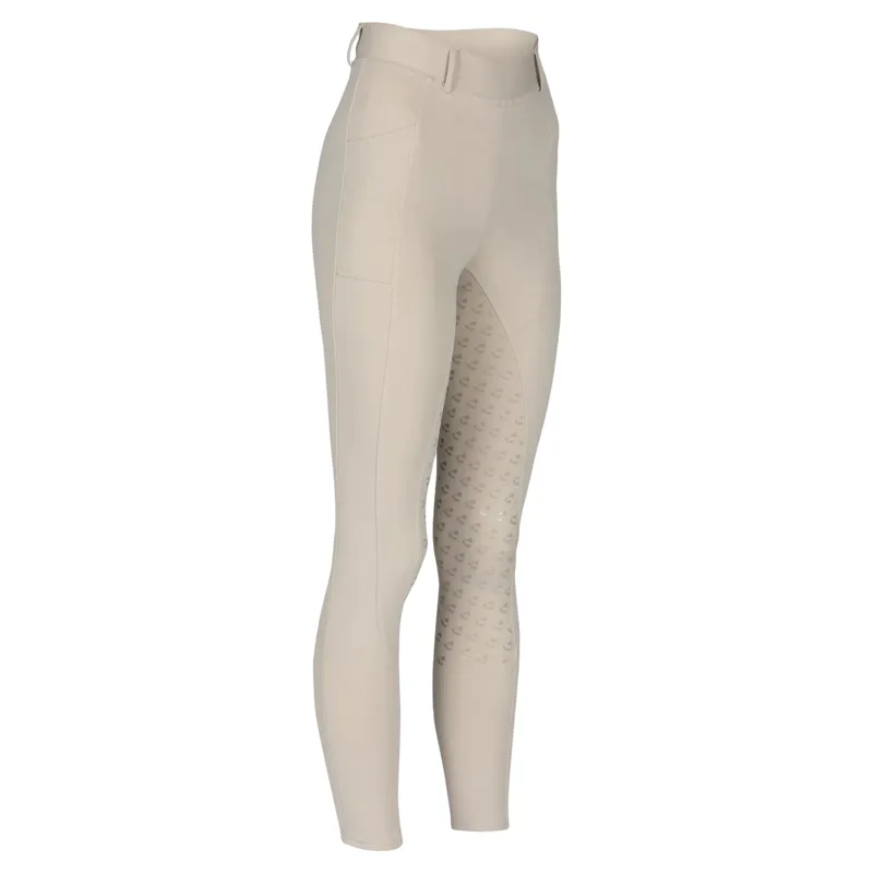 Aubrion Albany Full Grip Womens Riding Tights - Beige