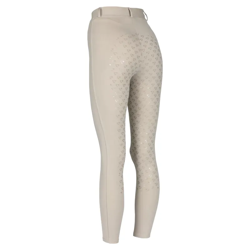 Aubrion Albany Full Grip Womens Riding Tights - Beige-1