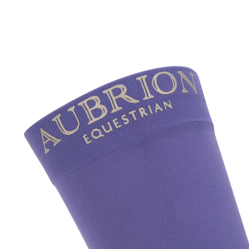 Aubrion Equestrian Junior Tall Riding Socks - Heather-3
