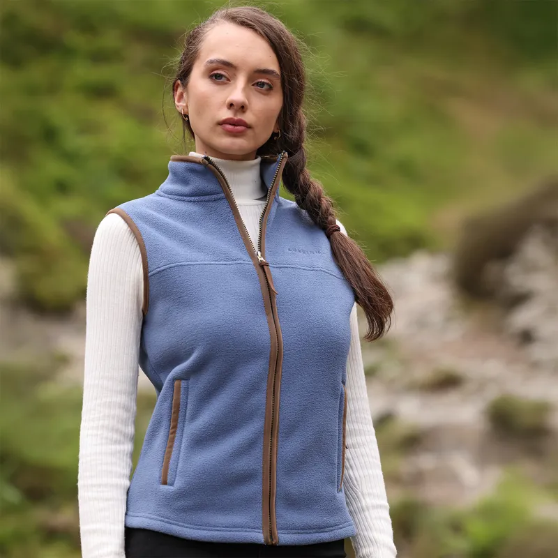 Aubrion Core Ladies Fleece Gilet - Blue-7