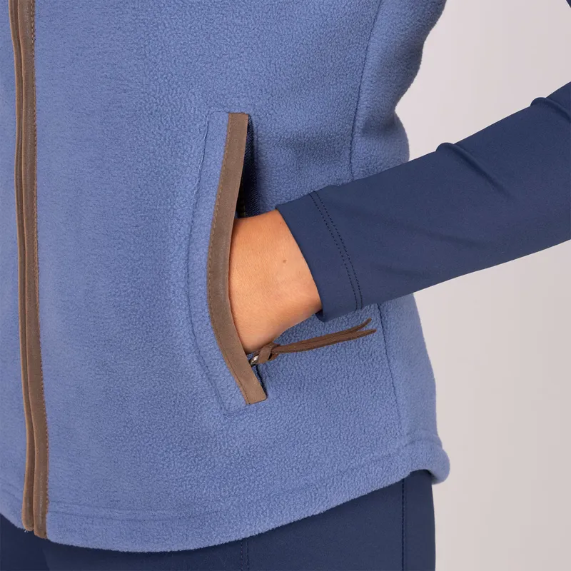 Aubrion Core Ladies Fleece Gilet - Blue-5