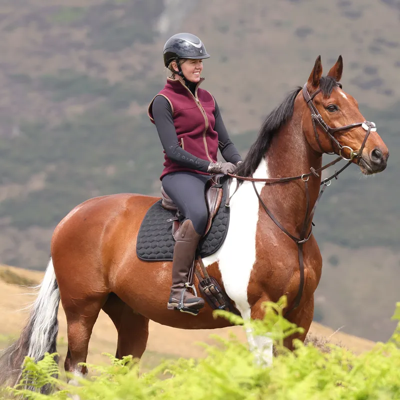 Aubrion Core Ladies Fleece Gilet - Maroon-8