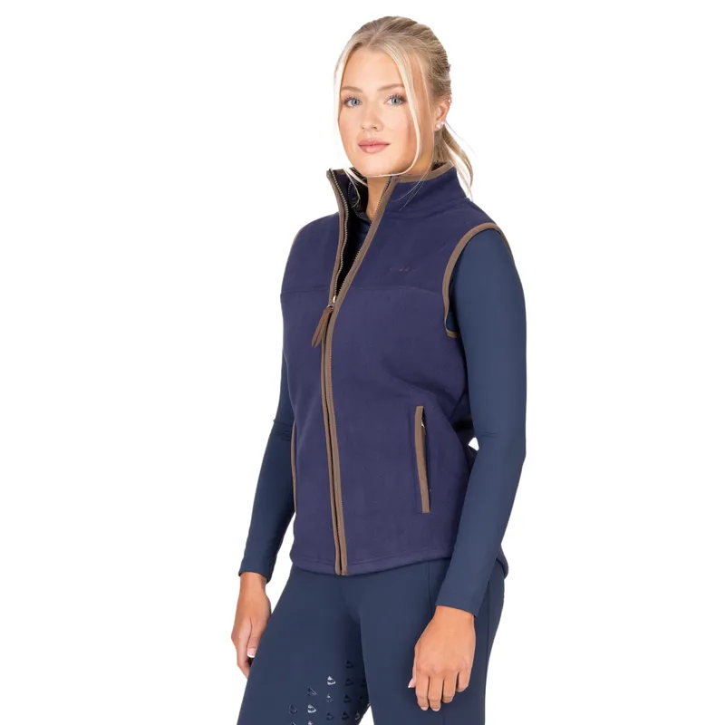 Aubrion Core Ladies Fleece Gilet - Navy-5