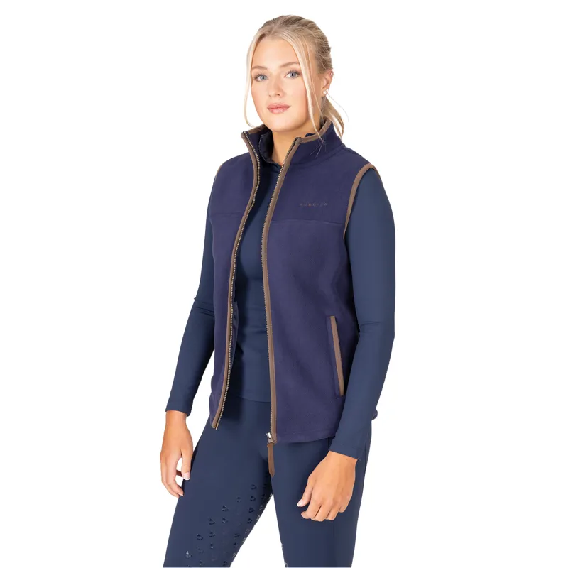 Aubrion Core Ladies Fleece Gilet - Navy-1