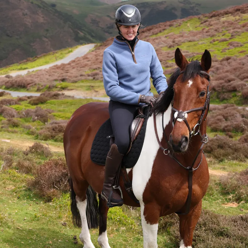 Aubrion Core Ladies Half Zip Fleece - Blue-10