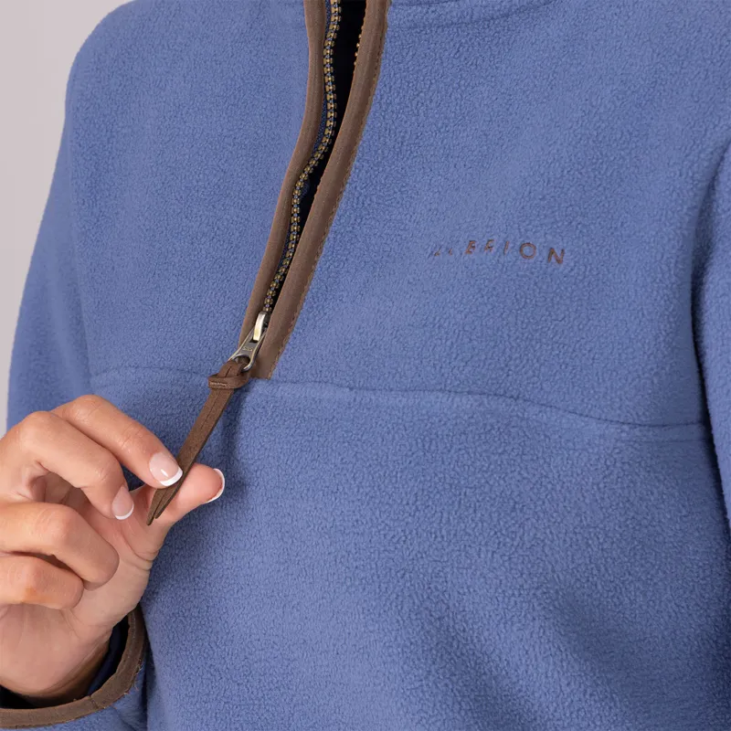 Aubrion Core Ladies Half Zip Fleece - Blue-4