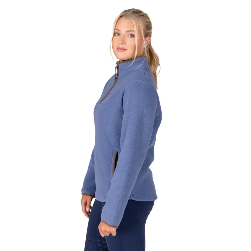 Aubrion Core Ladies Half Zip Fleece - Blue-1