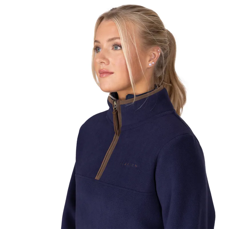 Aubrion Core Ladies Half Zip Fleece - Navy-5