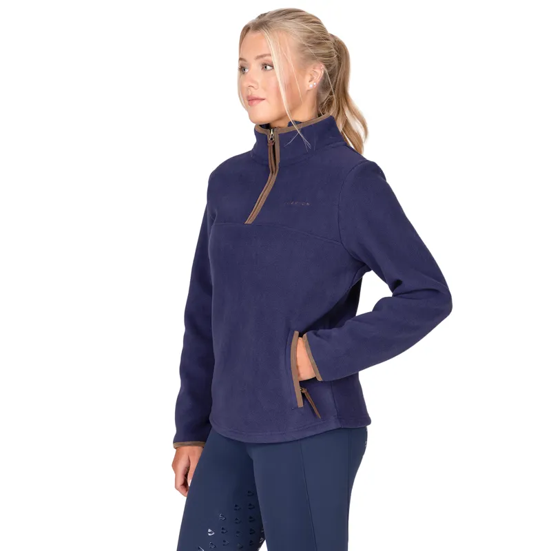 Aubrion Core Ladies Half Zip Fleece - Navy-1