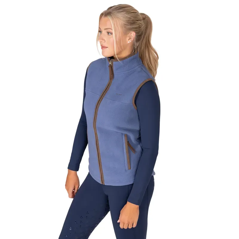 Aubrion Core Womens Fleece Gilet - Blue-4