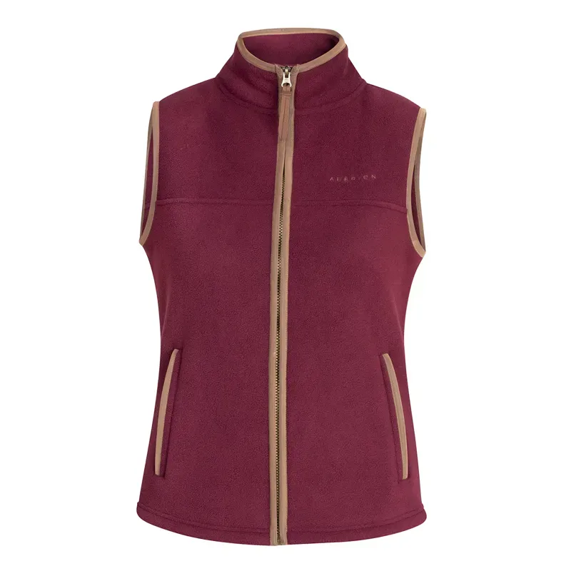 Aubrion Core Womens Fleece Gilet - Maroon-3