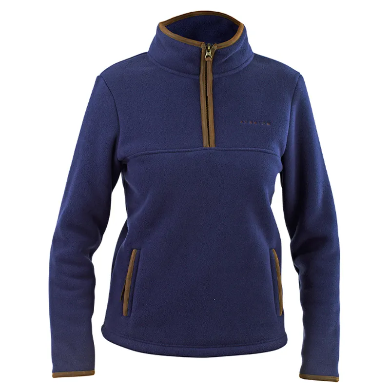Aubrion Core Ladies Half Zip Fleece - Navy-3