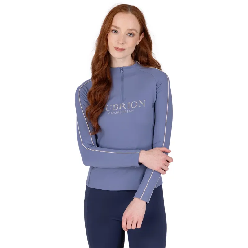 Aubrion Equestrian Womens Long Sleeve Base Layer - Storm
