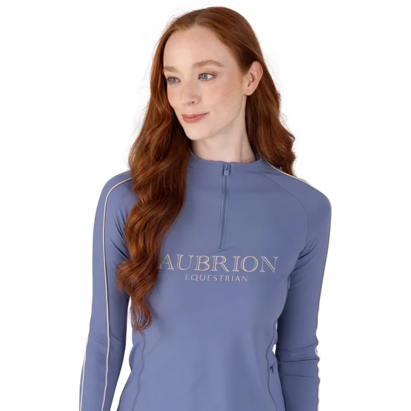 Aubrion Equestrian Womens Long Sleeve Base Layer - Storm-4
