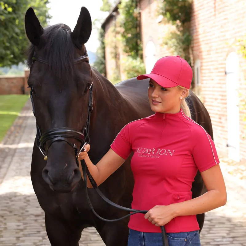 Aubrion Equestrian Baseball Cap - Dewberry-10