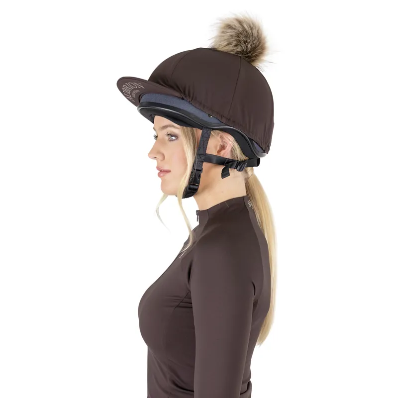 Aubrion Equestrian Hat Silk - Espresso-9