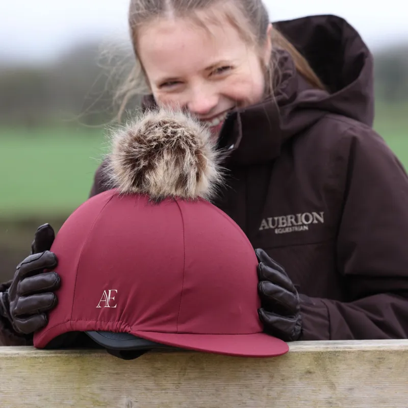 Aubrion Equestrian Hat Silk - Port-6