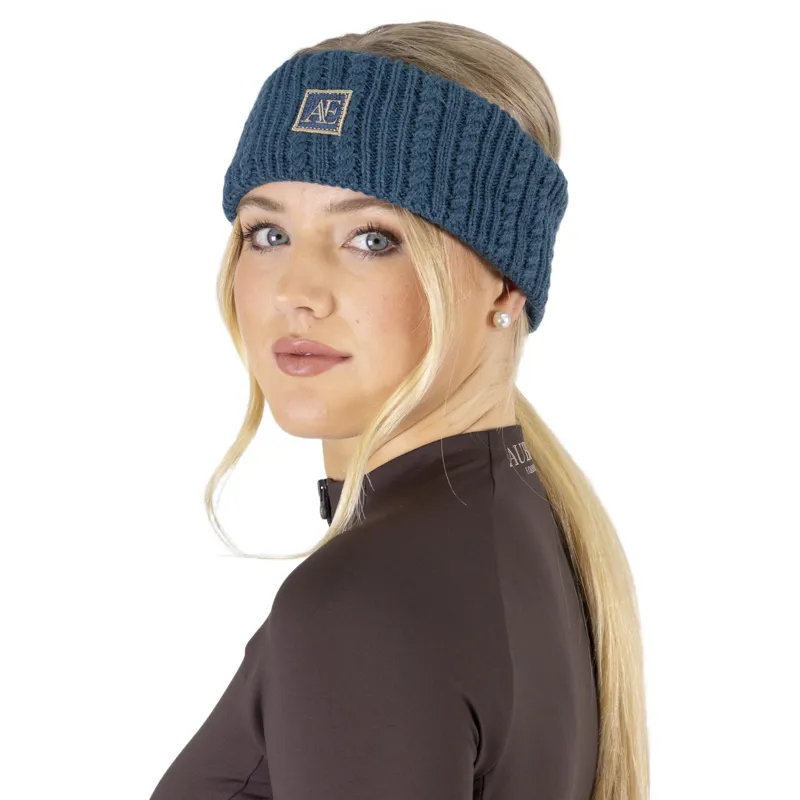 Aubrion Equestrian Womens Headband - Estate Blue-3
