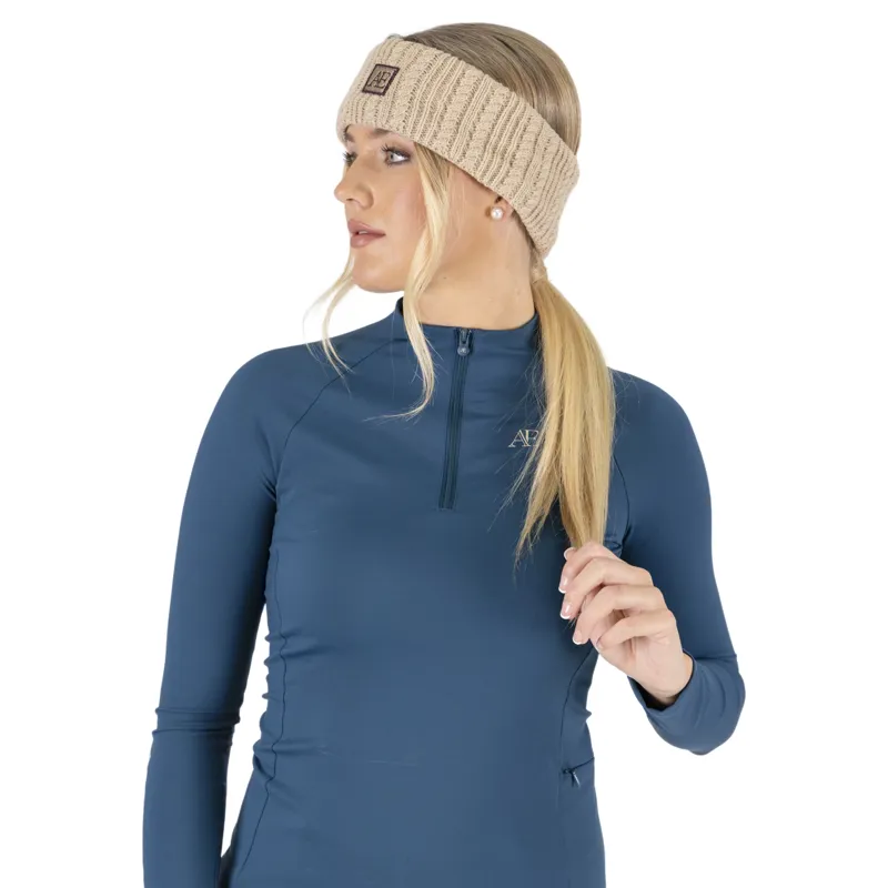 Aubrion Equestrian Womens Headband - Oat-4