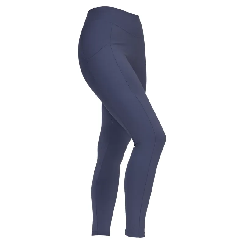 Aubrion Equestrian Full Grip Womens Riding Tights - Midnight-1