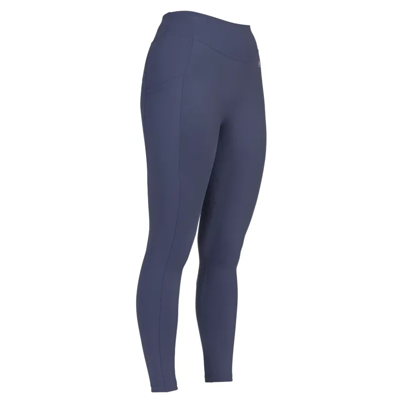 Aubrion Equestrian Full Grip Womens Riding Tights - Midnight-3