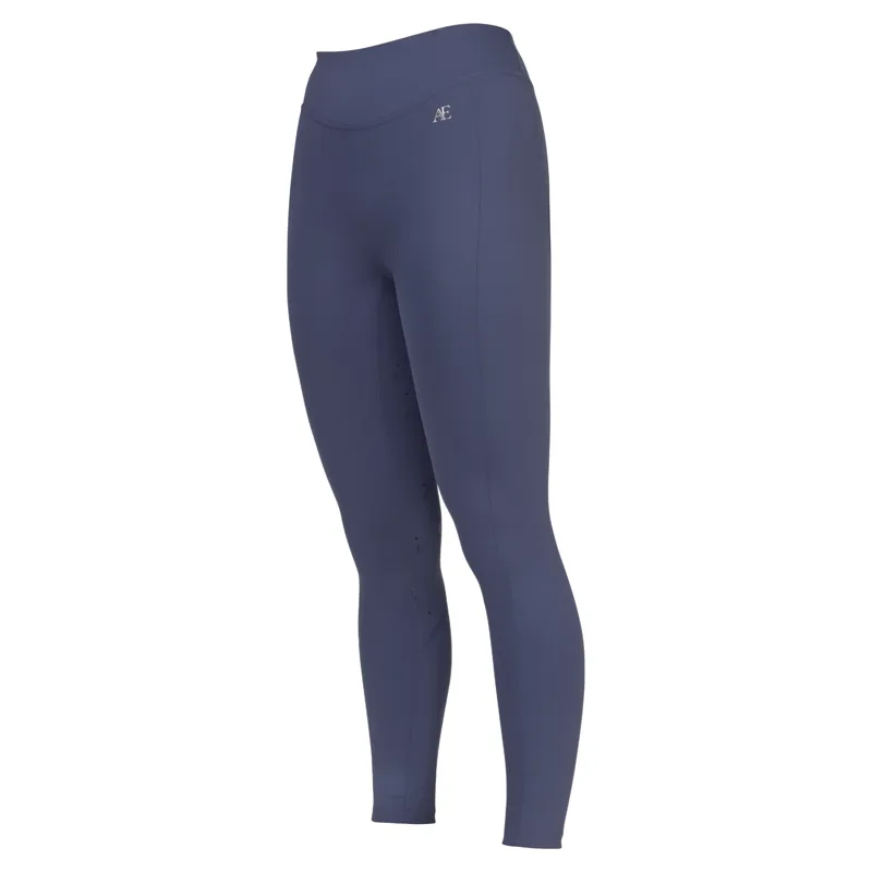 Aubrion Equestrian Full Grip Womens Riding Tights - Midnight