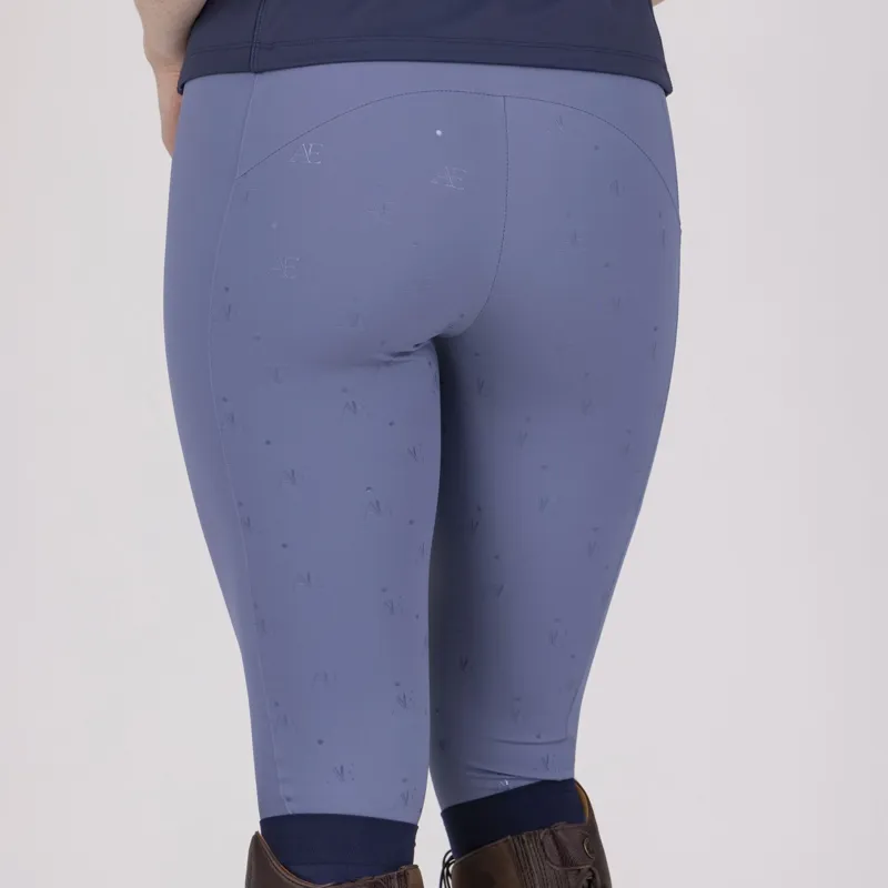 Aubrion Equestrian Full Grip Womens Riding Tights - Storm-5