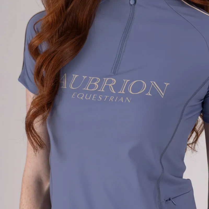Aubrion Equestrian Womens Short Sleeve Base Layer - Storm-3