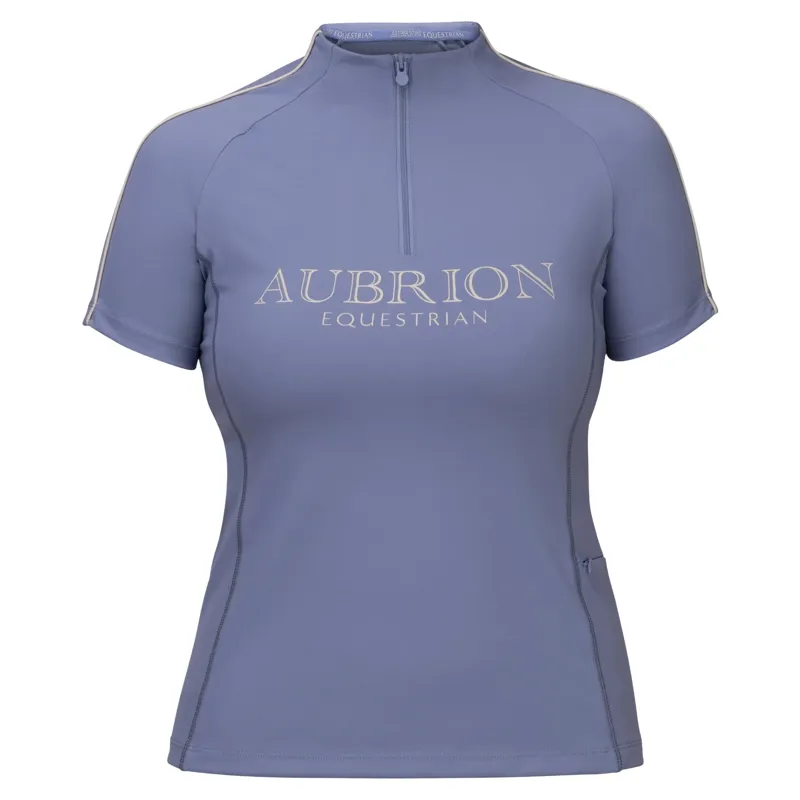 Aubrion Equestrian Womens Short Sleeve Base Layer - Storm-6