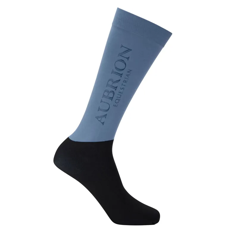 Aubrion Equestrian Womens Tall Riding Socks - Storm