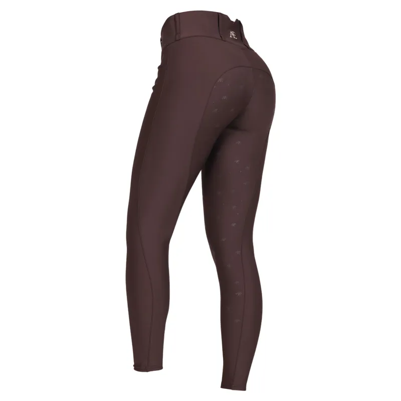 Aubrion Equestrian Full Grip Womens Breeches - Espresso-1