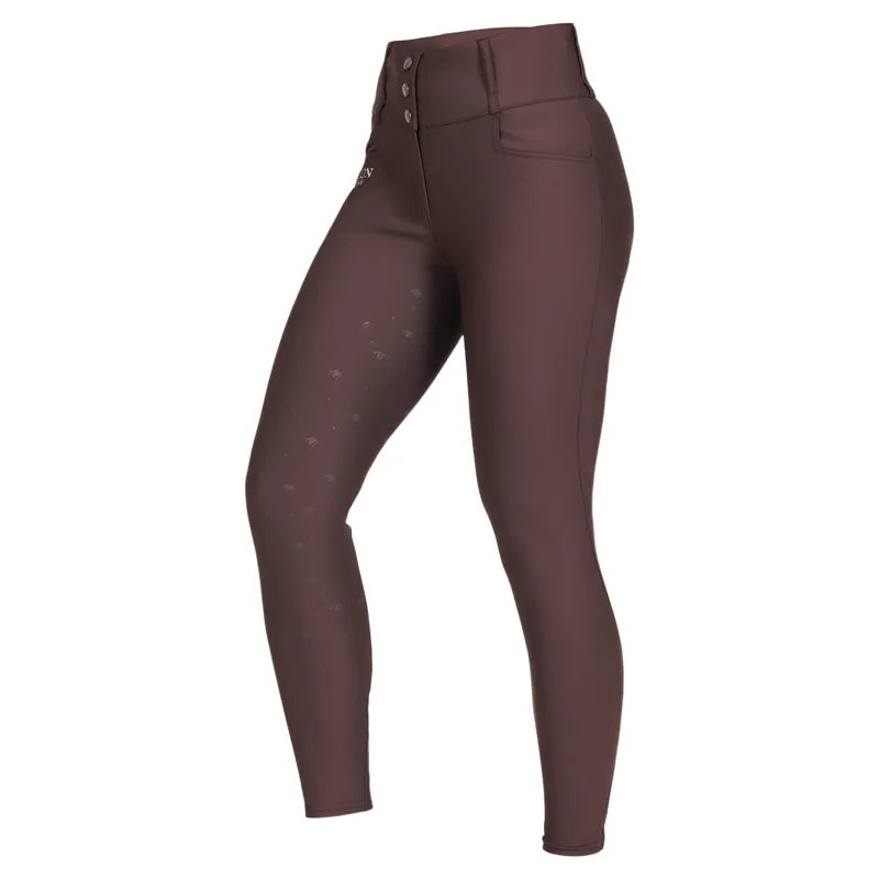 Aubrion Equestrian Full Grip Womens Breeches - Espresso