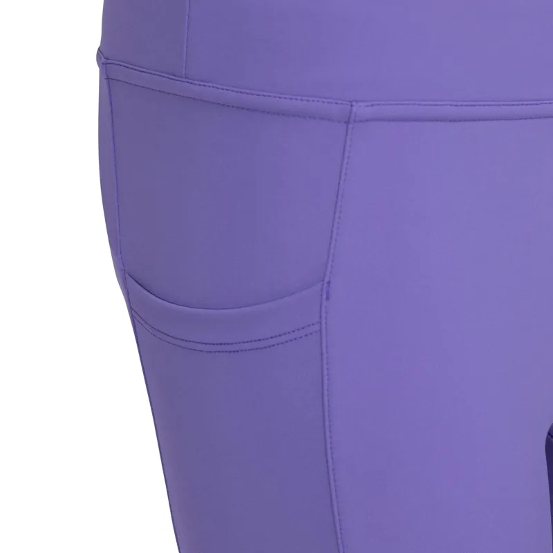 Aubrion Equestrian Young Rider Full Grip Riding Tights - Heather-6