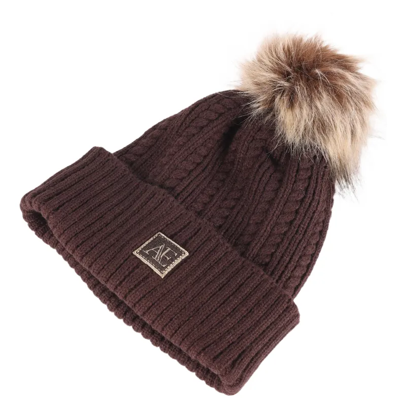 Aubrion Equestrian Knit Beanie - Espresso