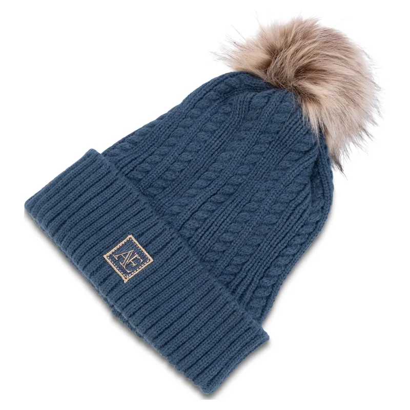 Aubrion Equestrian Knit Beanie - Estate Blue