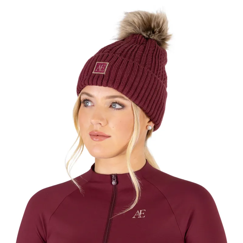 Aubrion Equestrian Knit Beanie - Port-1