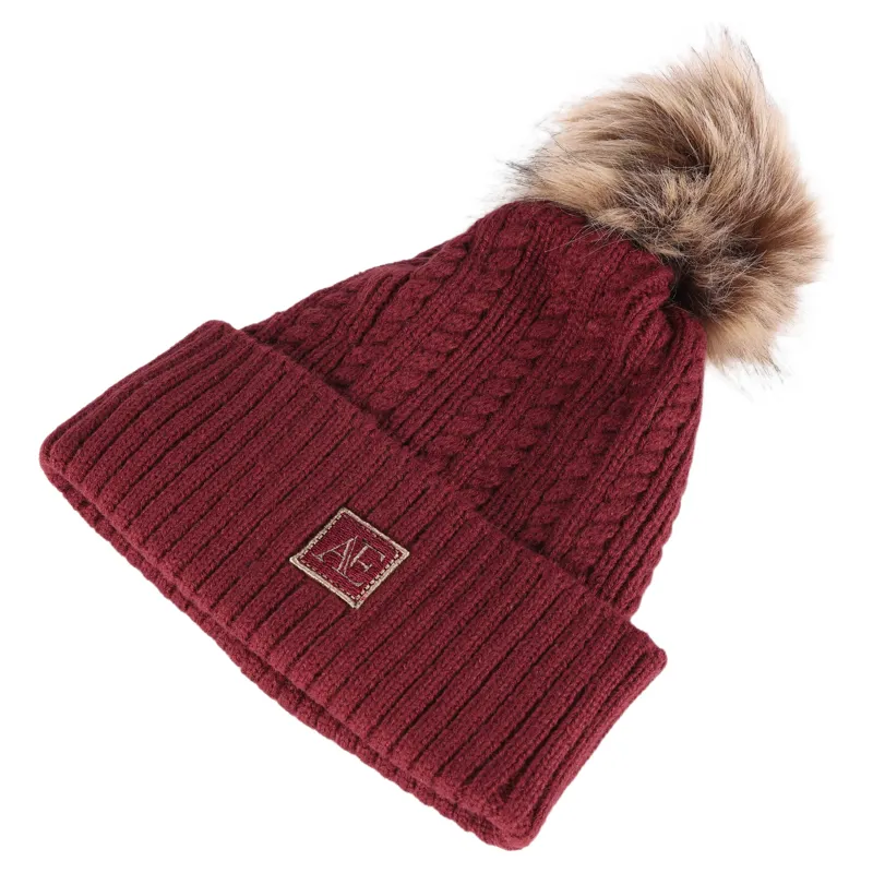 Aubrion Equestrian Knit Beanie - Port