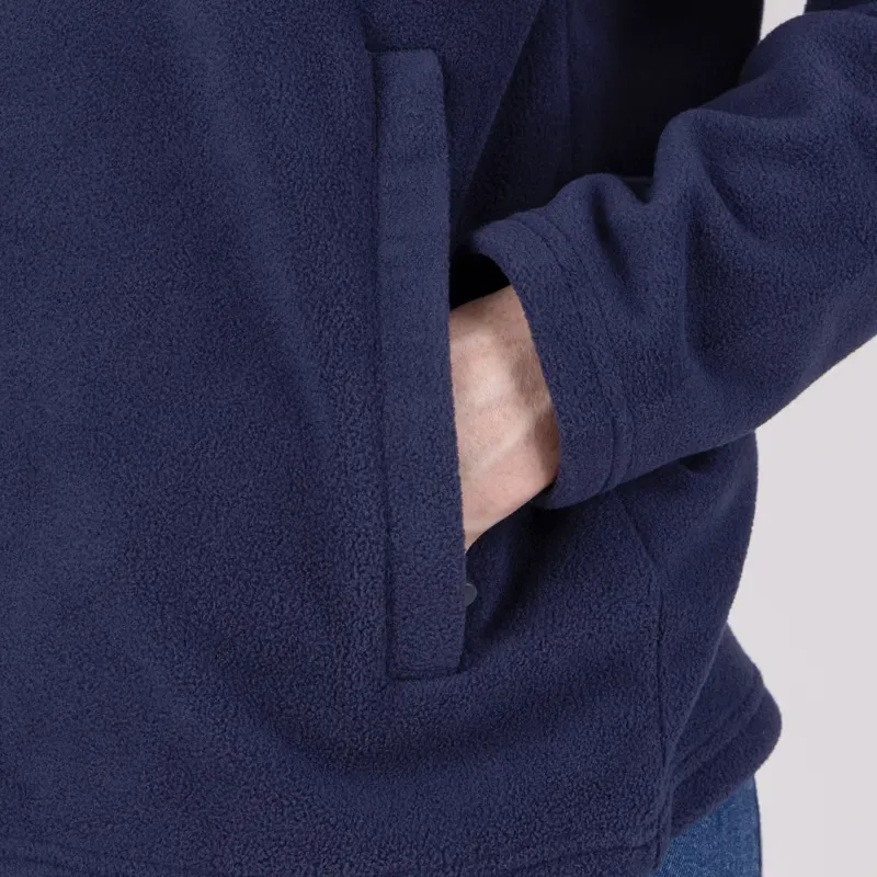 Aubrion Equestrian Womens Polo Fleece - Midnight/Taupe-7