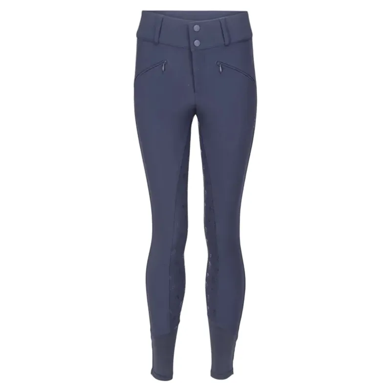 Aubrion Optima GX Young Rider Full Grip Breeches - Navy-3