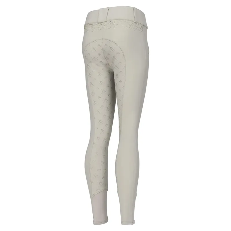 Aubrion Optima GX Young Rider Full Grip Competition Breeches - Beige-1