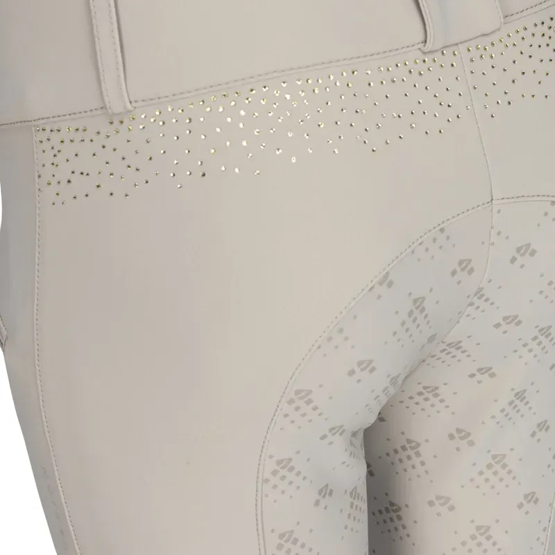 Aubrion Optima GX Young Rider Full Grip Competition Breeches - Beige-6