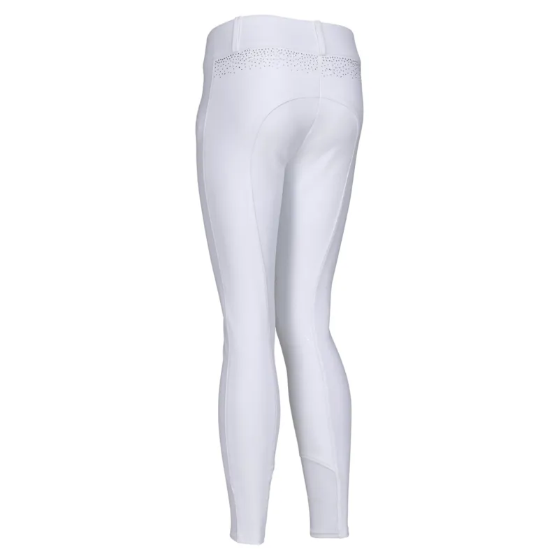 Aubrion Optima GX Young Rider Full Grip Competition Breeches - White-1